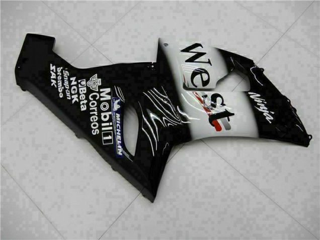 2005-2006 Black ZX6R Motorcycle Fairings 2005-2006 Black ZX6R Motorcycle Fairings
