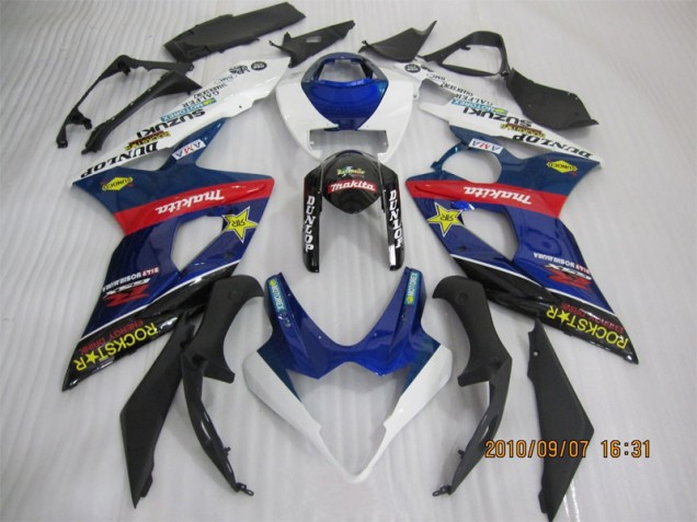 2005-2006 Blue Black Rockstar GSXR 1000 Motorcycle Fairings 2005-2006 Blue Black Rockstar GSXR 1000 Motorcycle Fairings
