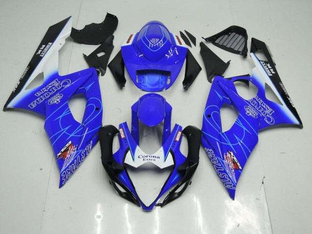 2005-2006 Blue Corona GSXR 1000 Motorcycle Fairings 2005-2006 Blue Corona GSXR 1000 Motorcycle Fairings