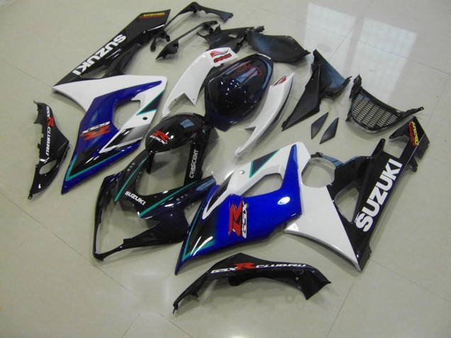 2005-2006 Blue White GSXR 1000 Full Motorcycle Fairing Kits