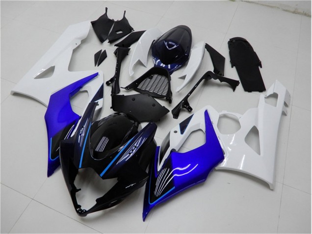 2005-2006 Blue White GSXR 1000 Motorcycle Fairings 2005-2006 Blue White GSXR 1000 Motorcycle Fairings