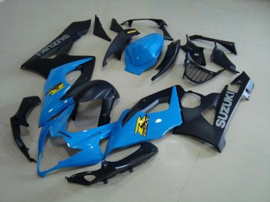 2005-2006 Blue and Matte Black GSXR 1000 Motorcycle Fairings