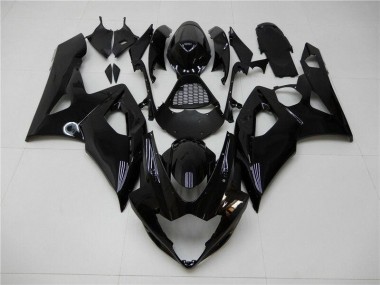 2005-2006 Glossy Black GSXR 1000 Motorcycle Fairings