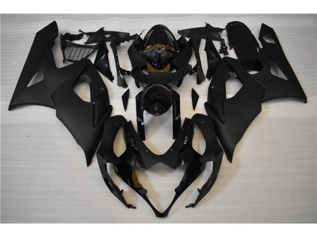 2005-2006 Glossy Matte Black GSXR 1000 Motorcycle Fairings 2005-2006 Glossy Matte Black GSXR 1000 Motorcycle Fairings