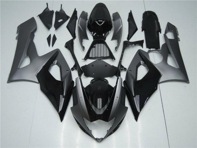 2005-2006 Grey Black GSXR 1000 Motorcycle Fairings 2005-2006 Grey Black GSXR 1000 Motorcycle Fairings