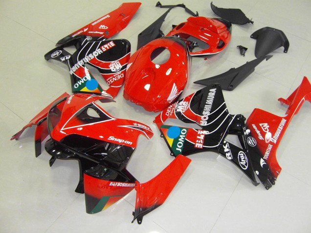 2005-2006 Red Black Jomo CBR600RR Motorcycle Fairings 2005-2006 Red Black Jomo CBR600RR Motorcycle Fairings