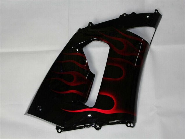 2005-2006 Red Black ZX6R Motorcycle Fairings