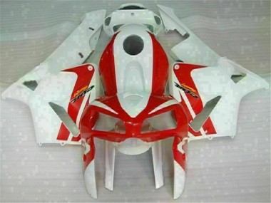 2005-2006 Red White CBR600RR Motorcycle Fairings