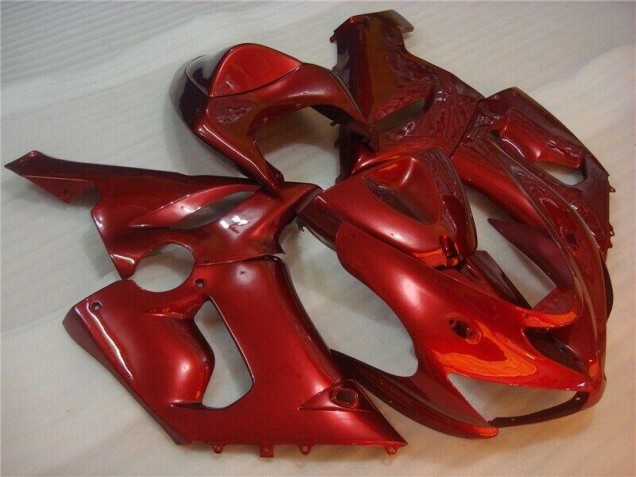 2005-2006 Red ZX6R Motorcycle Fairings 2005-2006 Red ZX6R Motorcycle Fairings