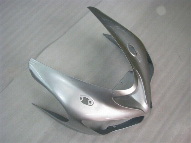2005-2006 Silver Red Flames ZX6R Motorcycle Fairings