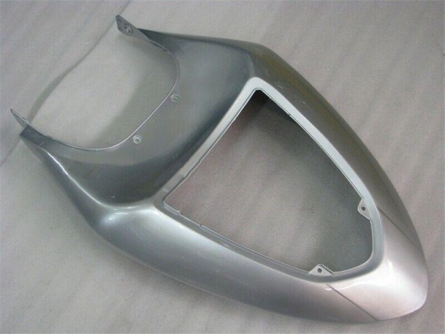 2005-2006 Silver Red Flames ZX6R Motorcycle Fairings