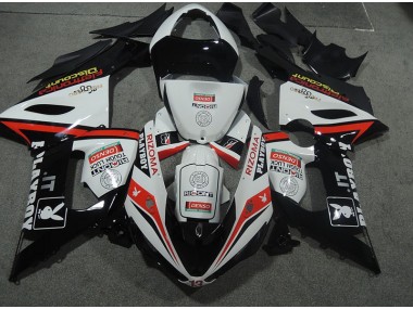 2005-2006 White Black Rizoma Playboy ZX6R Motorcycle Fairings