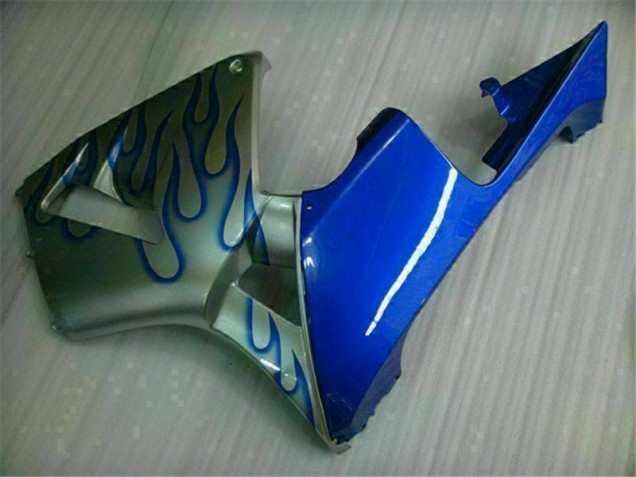 2005-2006 White Blue Flame CBR600RR Motorcycle Fairings 2005-2006 White Blue Flame CBR600RR Motorcycle Fairings