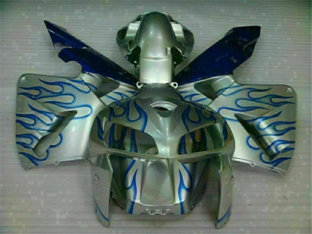 2005-2006 White Blue Flame CBR600RR Motorcycle Fairings 2005-2006 White Blue Flame CBR600RR Motorcycle Fairings