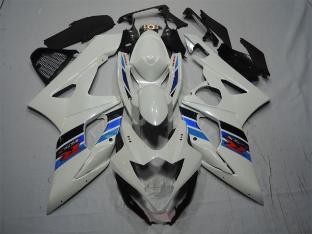 2005-2006 White Blue GSXR 1000 Motorcycle Fairings 2005-2006 White Blue GSXR 1000 Motorcycle Fairings