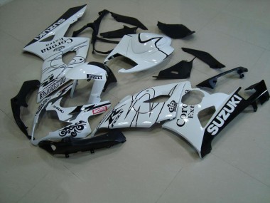 2005-2006 White Corona GSXR 1000 Motorcycle Fairings