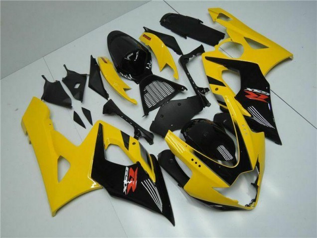 2005-2006 Yellow GSXR 1000 Motorcycle Fairings