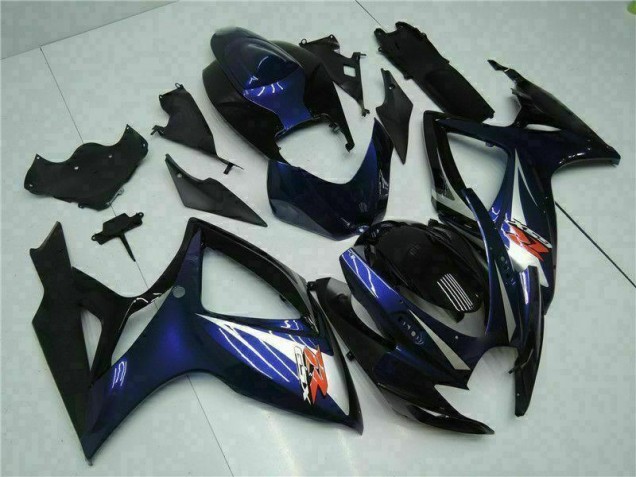 2006-2007 Black Blue GSXR 600/750 Motorcycle Bodywork 2006-2007 Black Blue GSXR 600/750 Motorcycle Bodywork