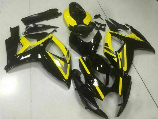 2006-2007 Black GSXR 600/750 ABS Motorcycle Fairings 2006-2007 Black GSXR 600/750 ABS Motorcycle Fairings