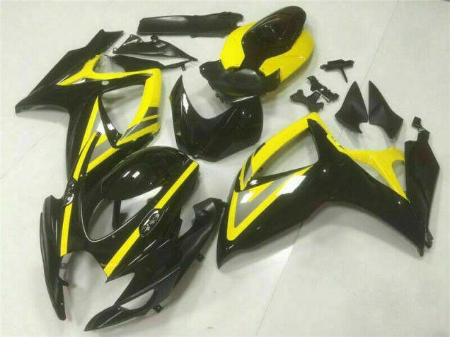 2006-2007 Black GSXR 600/750 ABS Motorcycle Fairings 2006-2007 Black GSXR 600/750 ABS Motorcycle Fairings