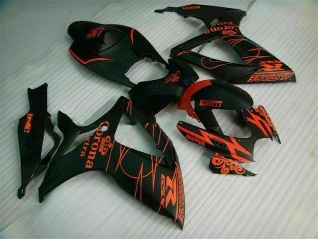 2006-2007 Black GSXR 600/750 Aftermarket Motorcycle Fairing