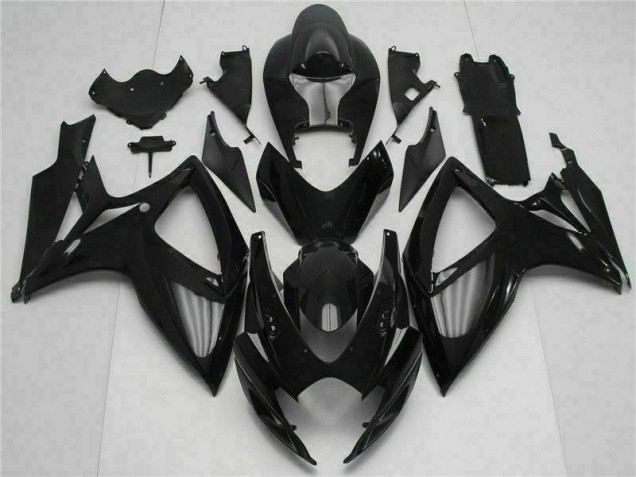 2006-2007 Black GSXR 600/750 Aftermarket Motorcycle Fairings 2006-2007 Black GSXR 600/750 Aftermarket Motorcycle Fairings