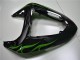 2006-2007 Black Green Flame ZX10R Motorcycle Fairings 2006-2007 Black Green Flame ZX10R Motorcycle Fairings