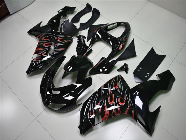 2006-2007 Black Grey Red ZX10R Motorcycle Fairings 2006-2007 Black Grey Red ZX10R Motorcycle Fairings