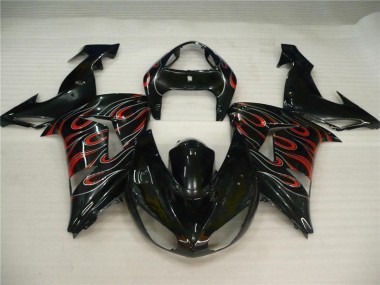 2006-2007 Black Grey Red ZX10R Motorcycle Fairings