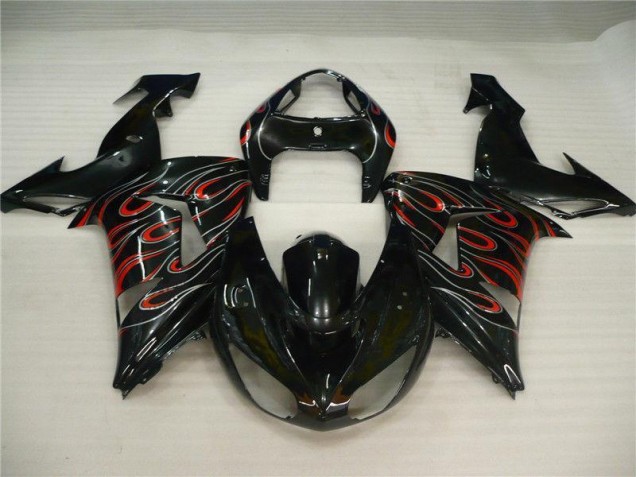 2006-2007 Black Grey Red ZX10R Motorcycle Fairings 2006-2007 Black Grey Red ZX10R Motorcycle Fairings
