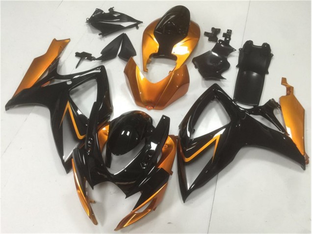 2006-2007 Black Orange GSXR 600/750 Motorcycle Fairing 2006-2007 Black Orange GSXR 600/750 Motorcycle Fairing