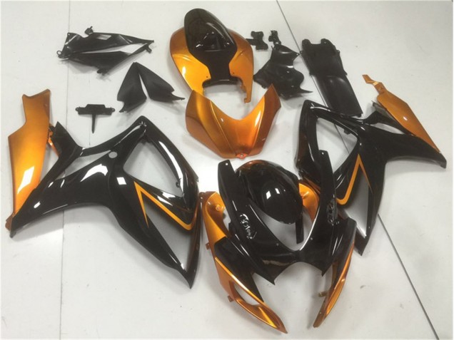 2006-2007 Black Orange GSXR 600/750 Motorcycle Fairing 2006-2007 Black Orange GSXR 600/750 Motorcycle Fairing