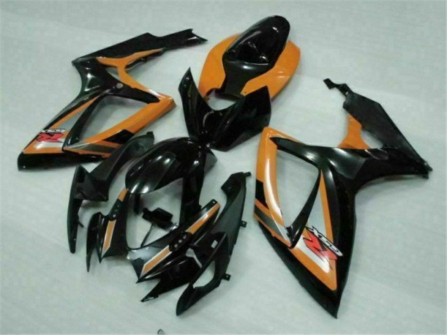 2006-2007 Black Orange GSXR 600/750 Motorcycle Fairings 2006-2007 Black Orange GSXR 600/750 Motorcycle Fairings