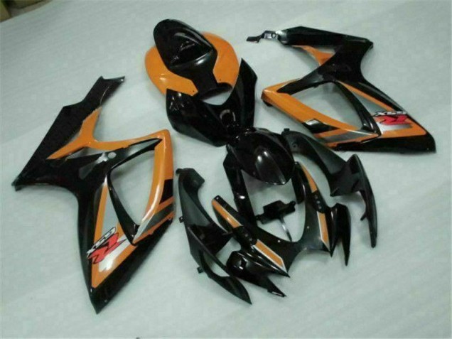 2006-2007 Black Orange GSXR 600/750 Motorcycle Fairings 2006-2007 Black Orange GSXR 600/750 Motorcycle Fairings