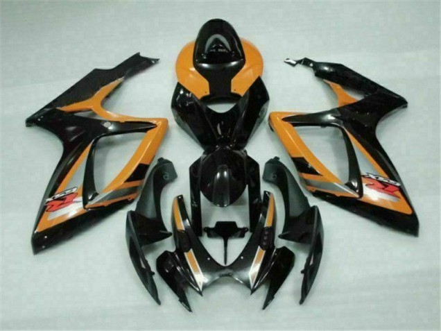 2006-2007 Black Orange GSXR 600/750 Motorcycle Fairings 2006-2007 Black Orange GSXR 600/750 Motorcycle Fairings