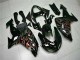 2006-2007 Black Red Flame ZX10R Motorcycle Fairing 2006-2007 Black Red Flame ZX10R Motorcycle Fairing