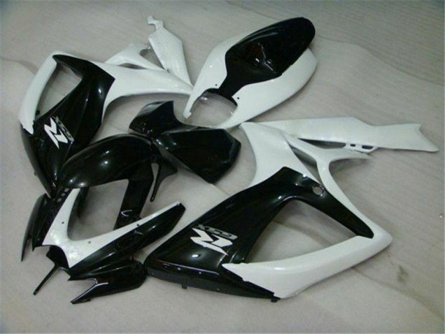 2006-2007 Black White GSXR 600/750 Motorcycle Fairings 2006-2007 Black White GSXR 600/750 Motorcycle Fairings