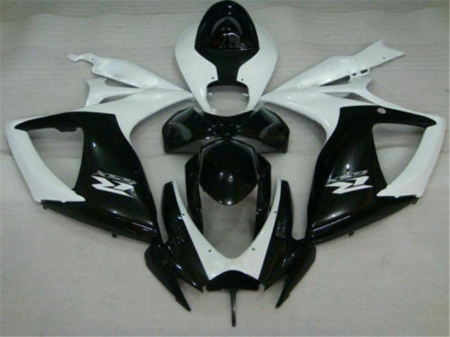 2006-2007 Black White GSXR 600/750 Motorcycle Fairings 2006-2007 Black White GSXR 600/750 Motorcycle Fairings