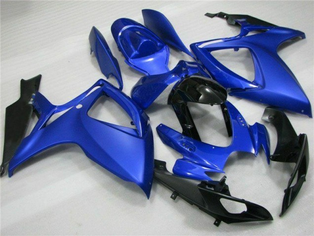 2006-2007 Blue Black GSXR 600/750 Full Motorcycle Fairing Kits 2006-2007 Blue Black GSXR 600/750 Full Motorcycle Fairing Kits