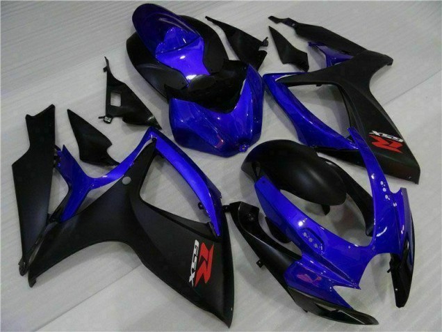 2006-2007 Blue Black GSXR 600/750 Motorcycle Fairing 2006-2007 Blue Black GSXR 600/750 Motorcycle Fairing