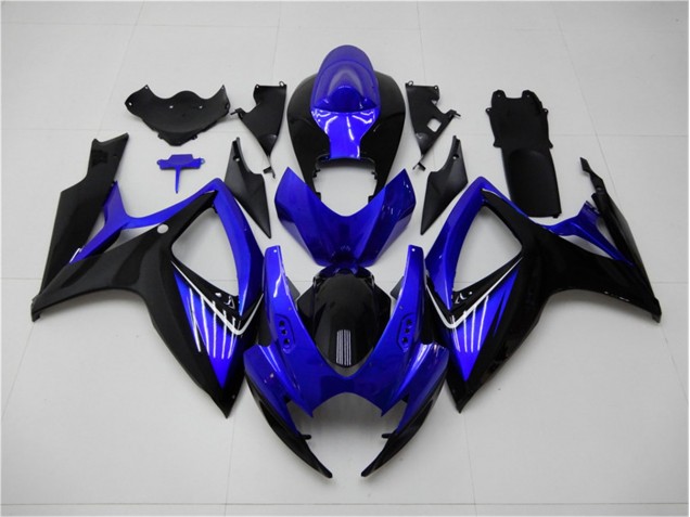 2006-2007 Blue Black GSXR 600/750 Motorcycle Fairings 2006-2007 Blue Black GSXR 600/750 Motorcycle Fairings