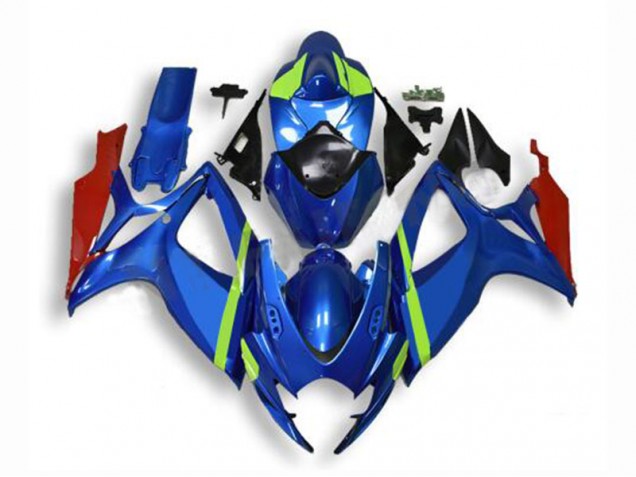 2006-2007 Blue GSXR 600/750 Motorcycle Fairing Kits 2006-2007 Blue GSXR 600/750 Motorcycle Fairing Kits