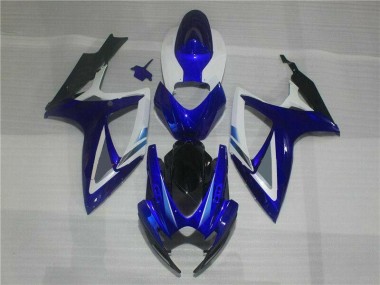 2006-2007 Blue White GSXR 600/750 Motorcycle Fairings