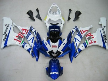 2006-2007 Blue White Motul Red Fiat YZF R6 Motorcycle Fairings