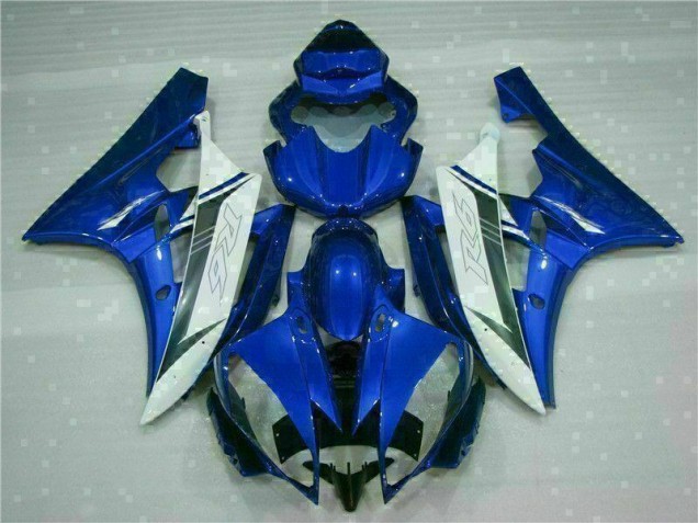 2006-2007 Blue White YZF R6 Motorcycle Fairing