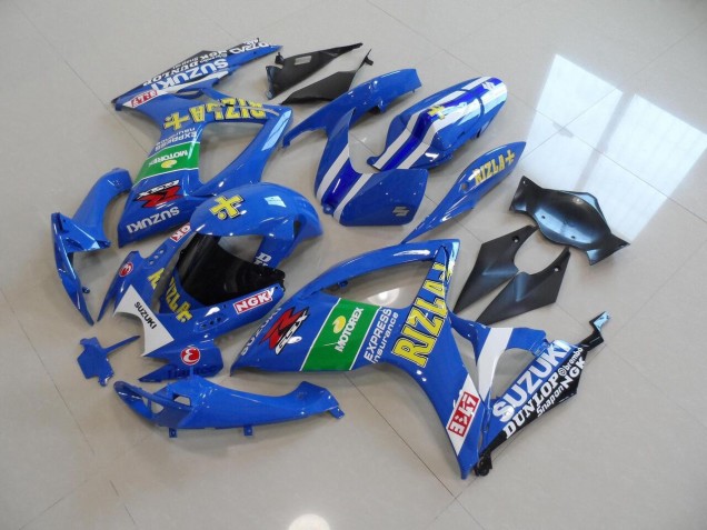 2006-2007 Blue Yellow Rizla GSXR 750 Motorcycle Fairings