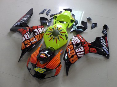 2006-2007 Fluro Rossi CBR1000RR Motorcycle Fairings