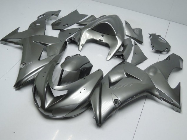 2006-2007 Glossy Grey ZX10R Motorcycle Fairings 2006-2007 Glossy Grey ZX10R Motorcycle Fairings
