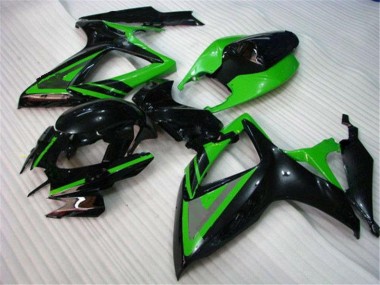 2006-2007 Green Black GSXR 600/750 Motorcycle Fairings