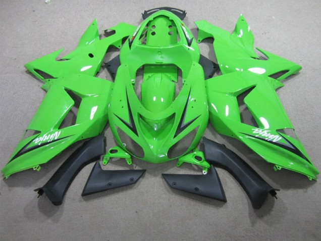 2006-2007 Green White Ninja ZX10R Motorcycle Fairings 2006-2007 Green White Ninja ZX10R Motorcycle Fairings